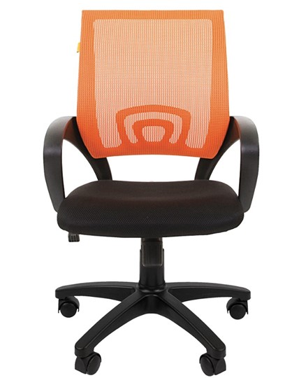 Офисное кресло CHAIRMAN 696 black Сетчатый акрил DW66 оранжевый в Костроме - изображение 4