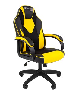 Компьютерное кресло CHAIRMAN GAME 17, цвет черный /желтый в Костроме