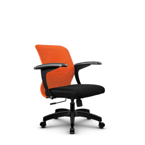 Офисное кресло SU-M-4/подл.160/осн.001, Оранжевый/Черный в Костроме