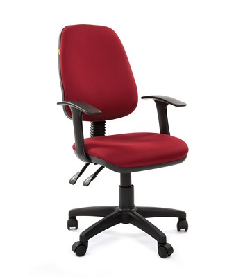 Офисное кресло CHAIRMAN 661 Ткань стандарт 15-11 красная в Костроме - изображение
