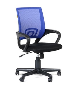 Офисное кресло CHAIRMAN 696 black Сетчатый акрил DW61 синий в Костроме - предосмотр