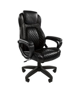 Офисное кресло CHAIRMAN 432, экокожа, цвет черный в Костроме