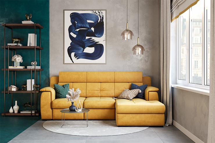 Угловой диван Бруклин с оттоманкой в Костроме - изображение 7