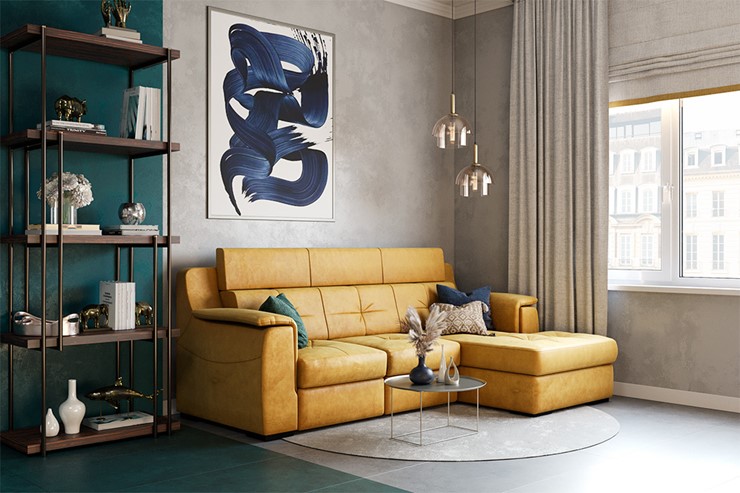 Угловой диван Бруклин с оттоманкой в Костроме - изображение 8