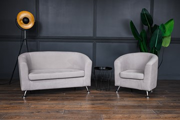 Комплект мебели Брамс  цвет бежевый диван 2Д + кресло в Костроме
