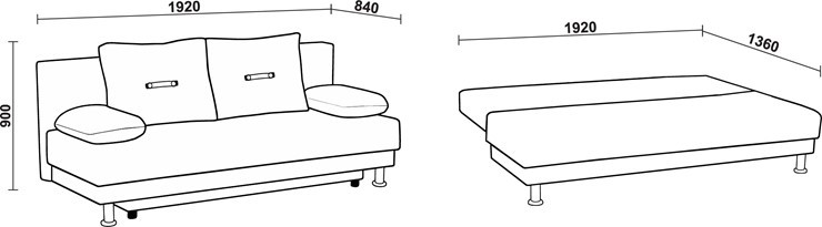 Прямой диван Нео 3 Н в Костроме - изображение 6