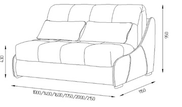 Прямой диван Токио 190 (НПБ) в Костроме - предосмотр 2