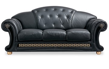 Раскладной диван Versace (3-х местный) black в Костроме