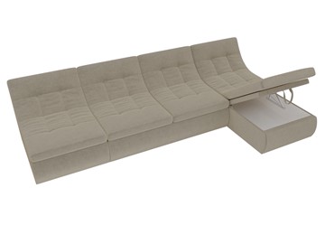 Модульный раскладной диван Холидей, Бежевый (микровельвет) в Костроме - предосмотр 7