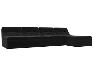 Модульный раскладной диван Холидей, Черный (микровельвет) в Костроме