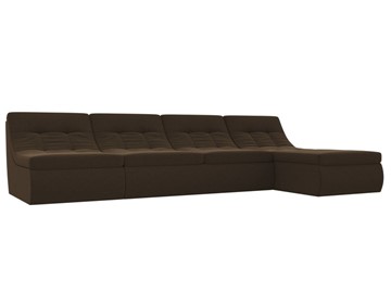 Модульный раскладной диван Холидей, Коричневый (микровельвет) в Костроме