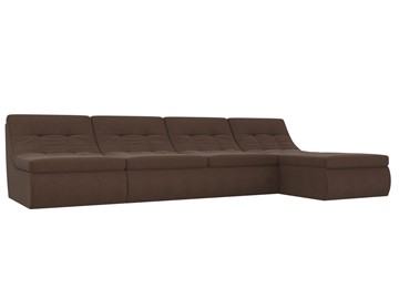Модульный раскладной диван Холидей, Коричневый (рогожка) в Костроме