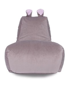Кресло-мешок Бегемот кофе/розовый в Костроме