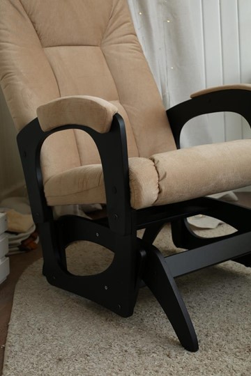 Кресло-качалка Леон маятниковая, ткань AMIGo песок 29-Т-П в Костроме - изображение 8