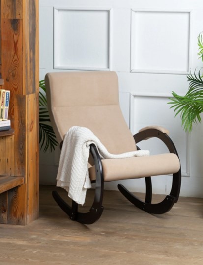 Кресло-качалка в гостиную Корсика, ткань Amigo Beige 34-Т-AB в Костроме - изображение 7