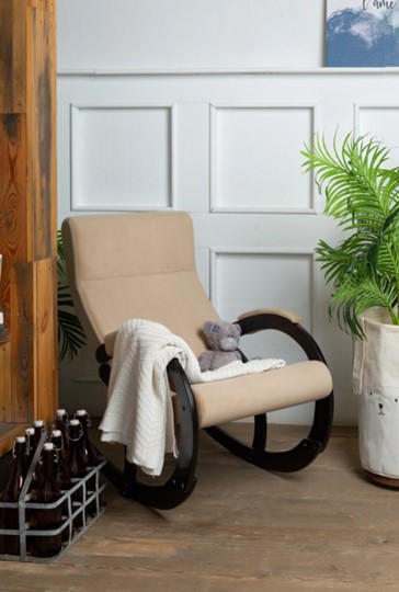 Кресло-качалка в гостиную Корсика, ткань Amigo Beige 34-Т-AB в Костроме - изображение 8