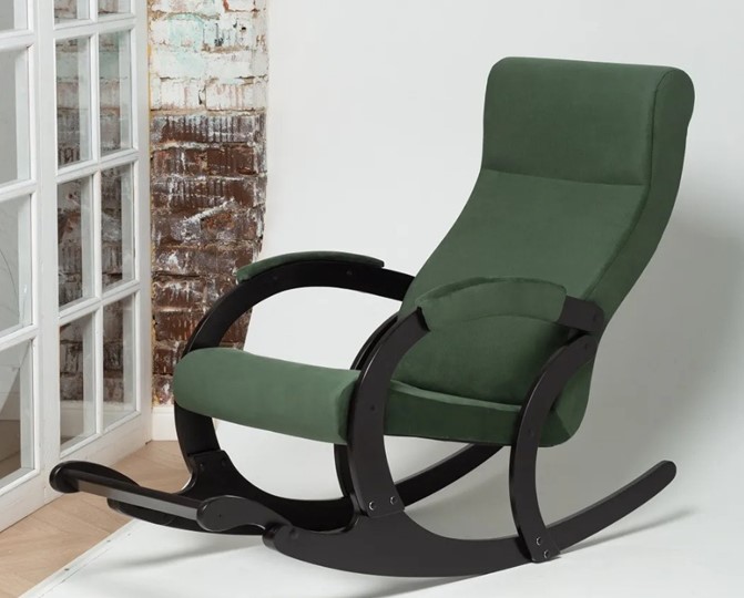 Кресло-качалка в гостиную Марсель, ткань Amigo Green 33-Т-AG в Костроме - изображение 3