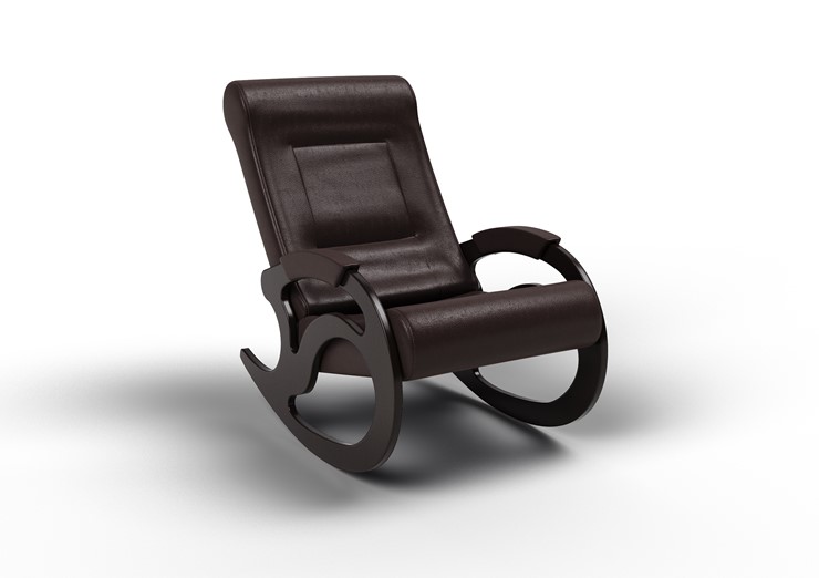 Кресло-качалка Вилла, экокожа крем 11-К-КР в Костроме - изображение 1