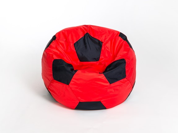 Кресло-мешок Мяч большой, красно-черный в Костроме - изображение