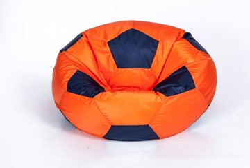 Кресло-мешок Мяч большой, оранжево-черный в Костроме