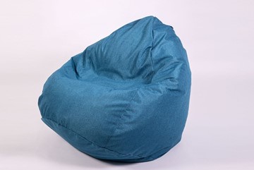 Кресло-мешок Юниор, рогожка синий в Костроме