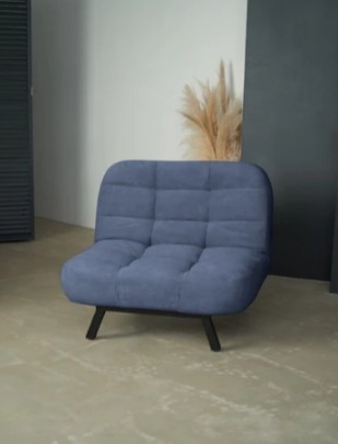 Кресло для сна Абри опора металл (синий) в Костроме - изображение 8