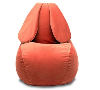 Кресло-игрушка Зайка (длинные уши), оранжевый в Костроме