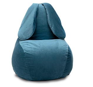 Кресло-игрушка Зайка (длинные уши), синий в Костроме