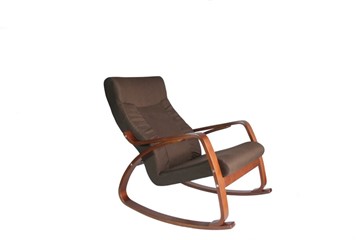 Кресло-качалка Женева, ткань шоколад в Костроме - предосмотр