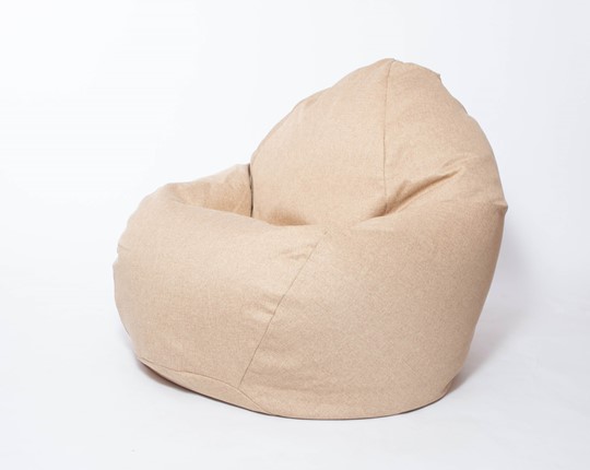 Кресло-мешок Макси, рогожка, 150х100, песочное в Костроме - изображение