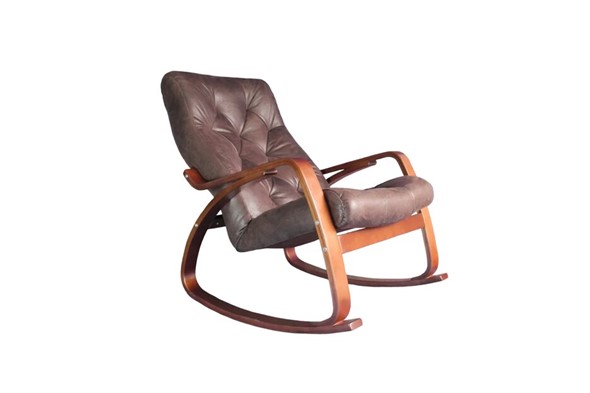 Кресло-качалка Гранд, замша шоколад в Костроме - изображение