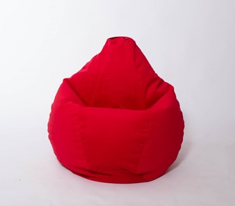 Кресло-мешок Груша большое, велюр однотон, красное в Костроме - предосмотр 2