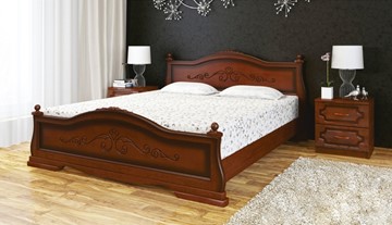 Спальная кровать Карина-1 (Орех) 90х200 в Костроме