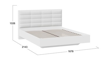 Кровать 2-спальная Агата тип 1 (Белый) в Костроме - предосмотр 2