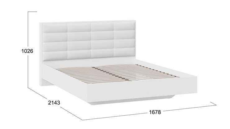 Кровать 2-спальная Агата тип 1 (Белый) в Костроме - изображение 2