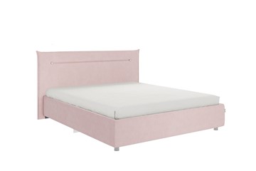 Двуспальная кровать Альба 1.6, нежно-розовый (велюр) в Костроме
