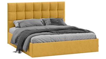 Двуспальная кровать Эмбер тип 1 (Микровелюр Wellmart Yellow) в Костроме