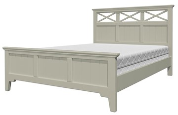 Спальная кровать Грация-5 с фисташковым карнизом (Фисташковый) 160х200 в Костроме