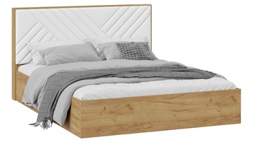 Кровать в спальню Хилтон Тип 1 (Дуб крафт золотой/Белый) в Костроме