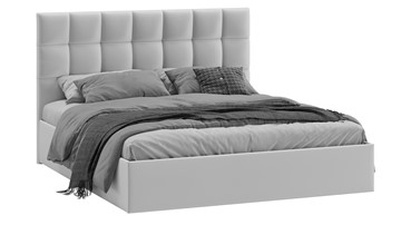 Кровать 2-спальная с подъемным механизмом Эмбер (Велюр Confetti Silver) в Костроме