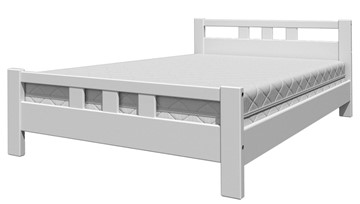 Полутороспальная кровать Вероника-2 (Белый Античный) 140х200 в Костроме - предосмотр