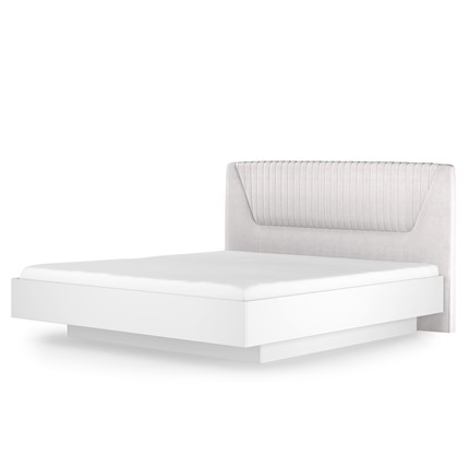 Кровать с подъемным механизмом Марсель-11 (Белый, ткань Catania white) 1400 в Костроме - изображение