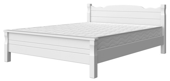 Двуспальная кровать Мюнхен-4 (Белый античный) 160х200 в Костроме - изображение