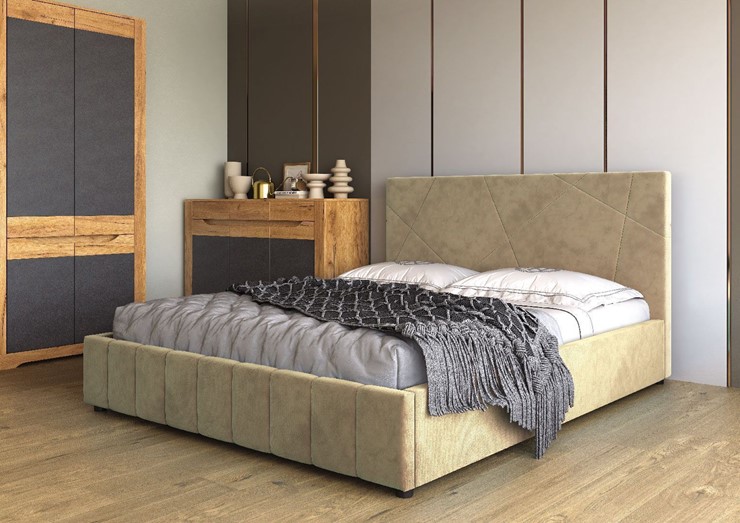 Кровать в спальню Нельсон Абстракция 140х200 (вариант 3) без основания в Костроме - изображение 1