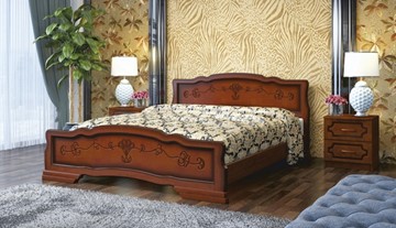 Кровать спальная Карина-6 (Орех) 180х200 в Костроме