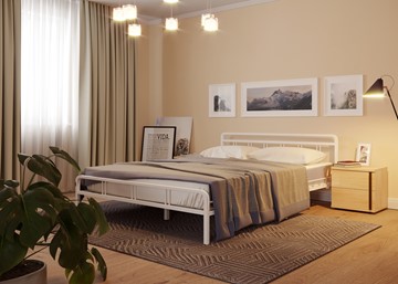 Кровать 1-спальная Леон, 900, белый в Костроме