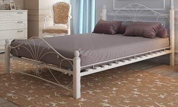 Кровать 2-спальная Фортуна 1, 1600, белый/белый в Костроме