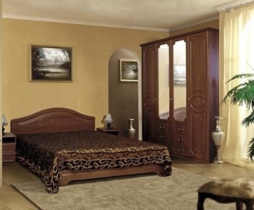 Гарнитур в спальню Ивушка-5, цвет Итальянский орех в Костроме