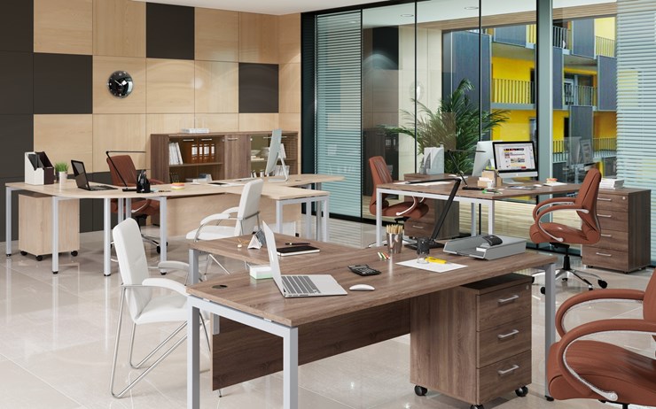 Комплект офисной мебели Xten S 1 - один стол с приставным брифингом в Костроме - изображение