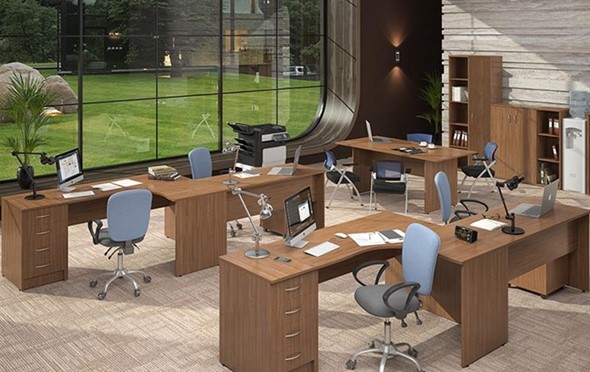 Офисный комплект мебели IMAGO три стола, 2 шкафа, стеллаж, тумба в Костроме - изображение